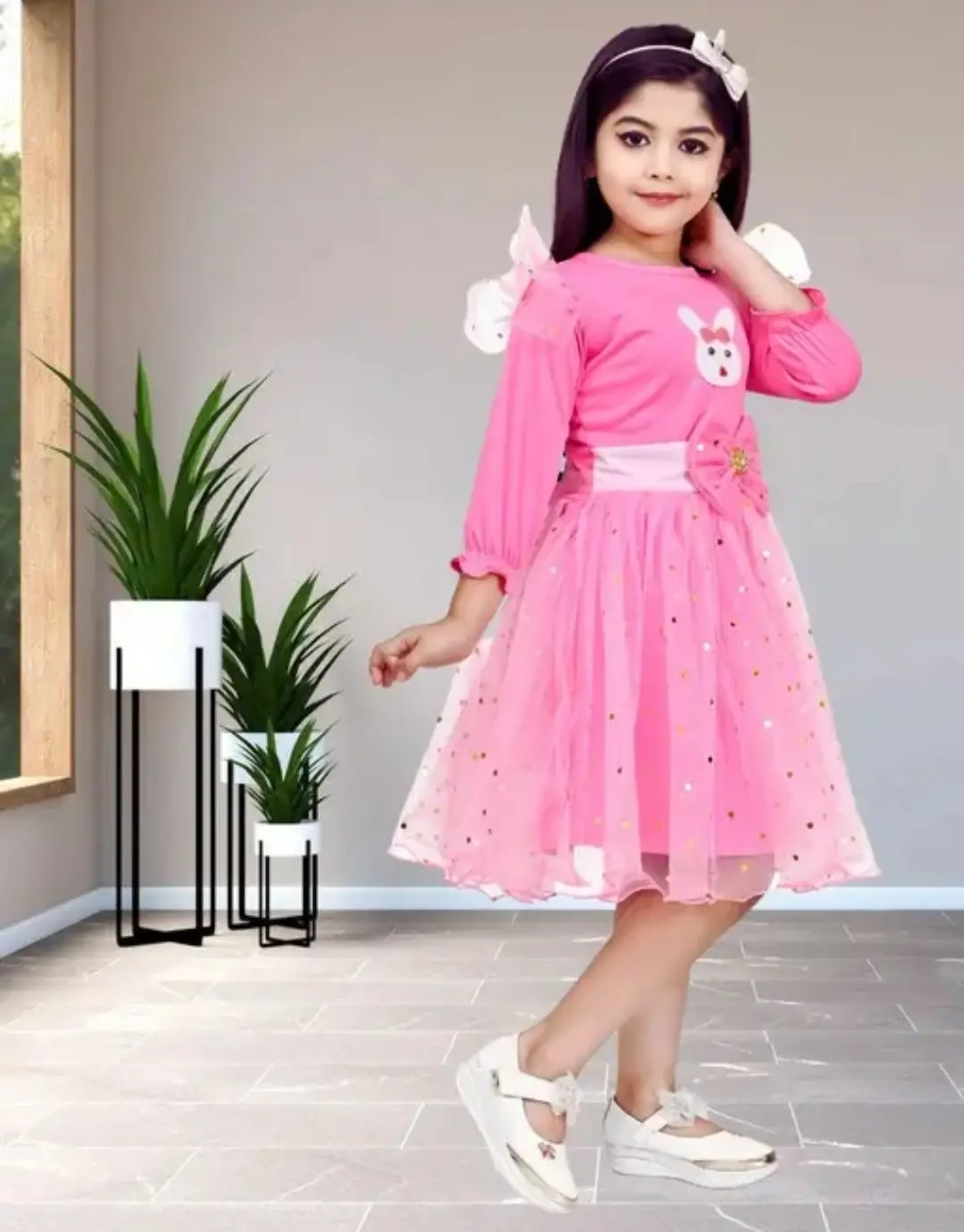 Pretty classy dress - Pink, 0-6 Months