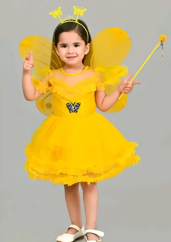 Princess frock/pari frock/color yellow