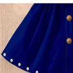 Trendy off shoulder A-line rayon dress pleated dress
