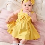 Toddler yellow casual wear dress - Yellow, 0-6 Months