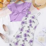 Baby girl bodycon dress - Purple, 0-1 Years