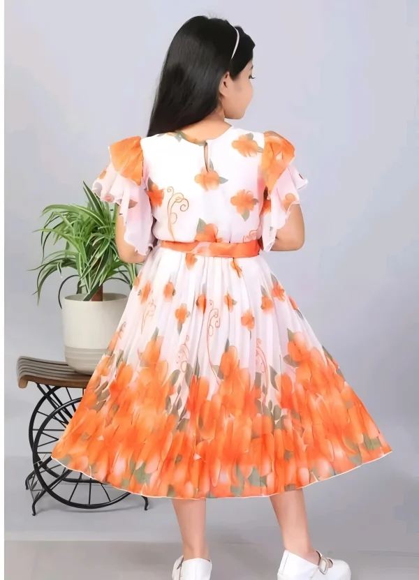 Baby girl frock/orange color