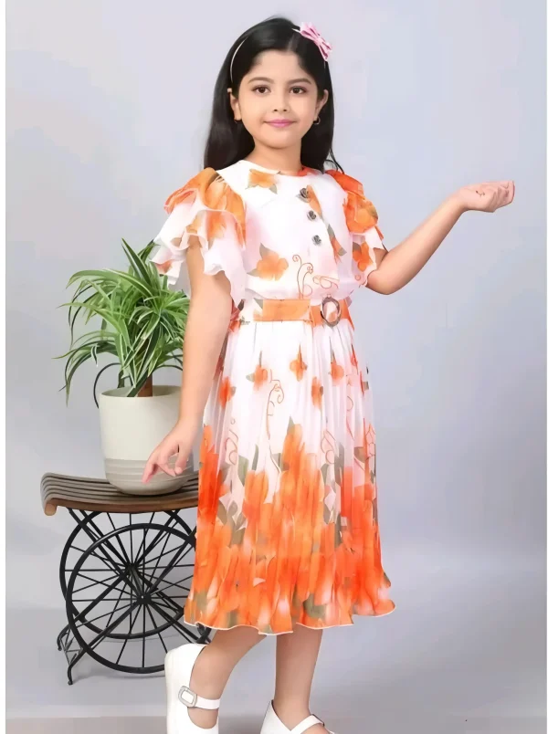 Baby girl frock/orange color