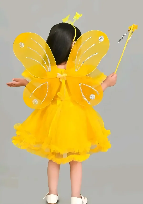 Princess frock/pari frock/color yellow