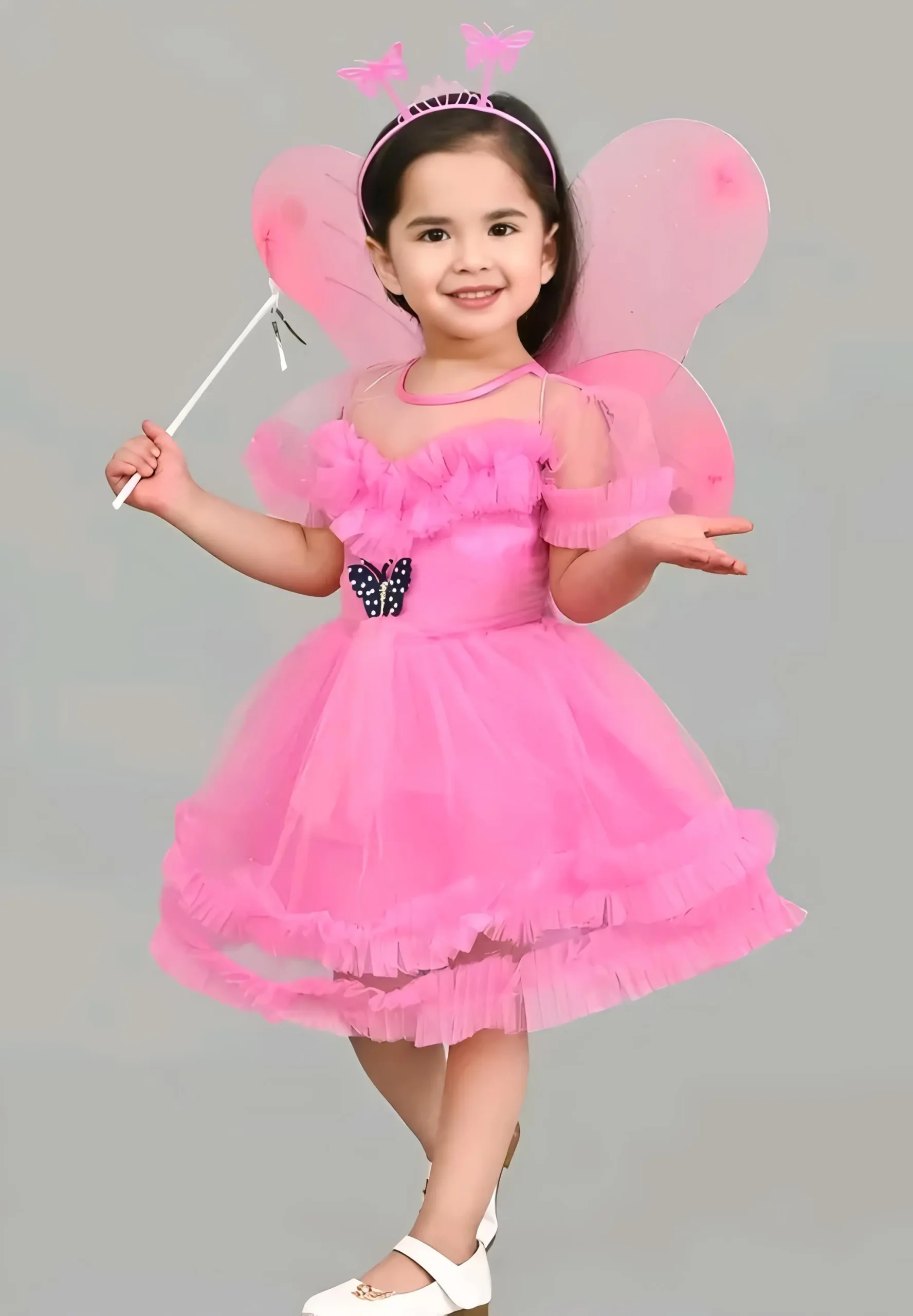 Princess frock/pari frock/color pink