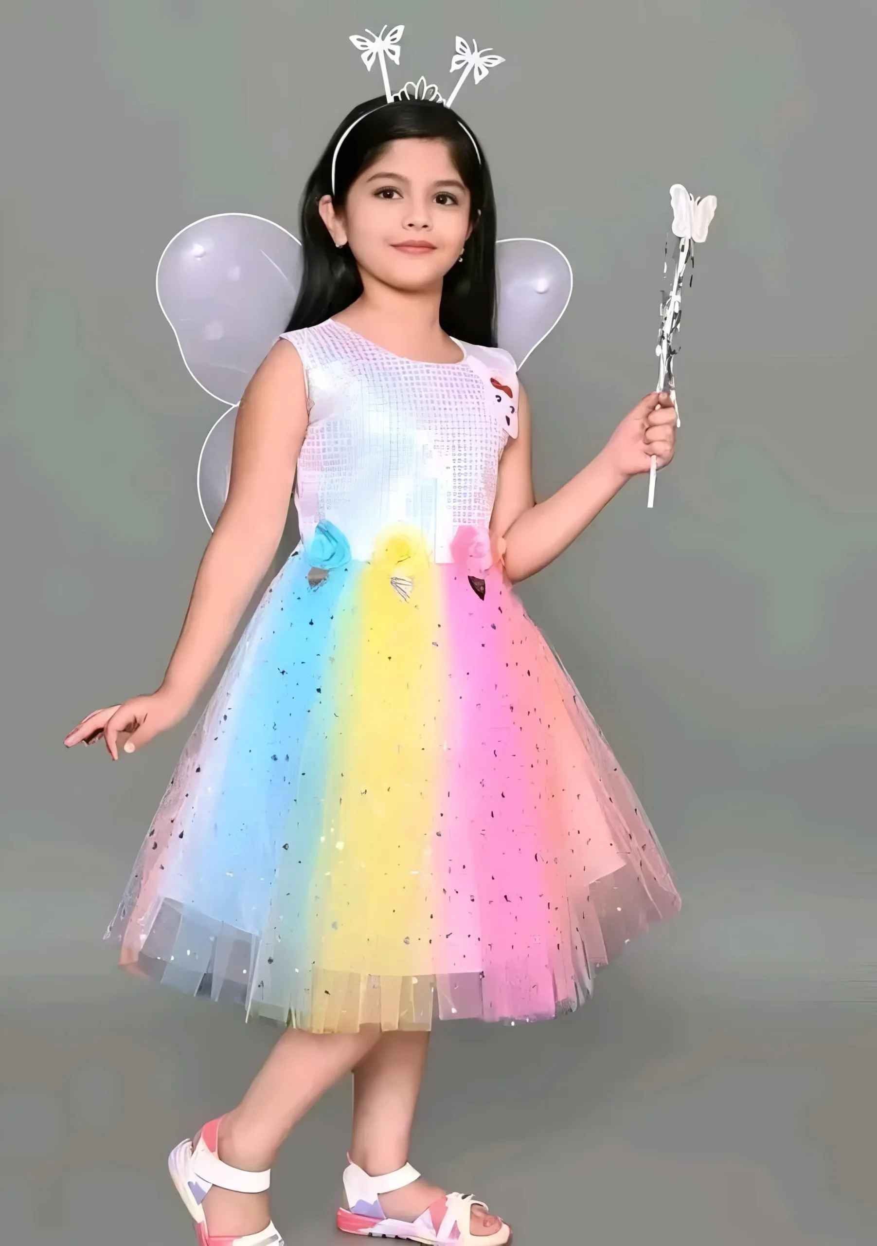Pari frock/net frock