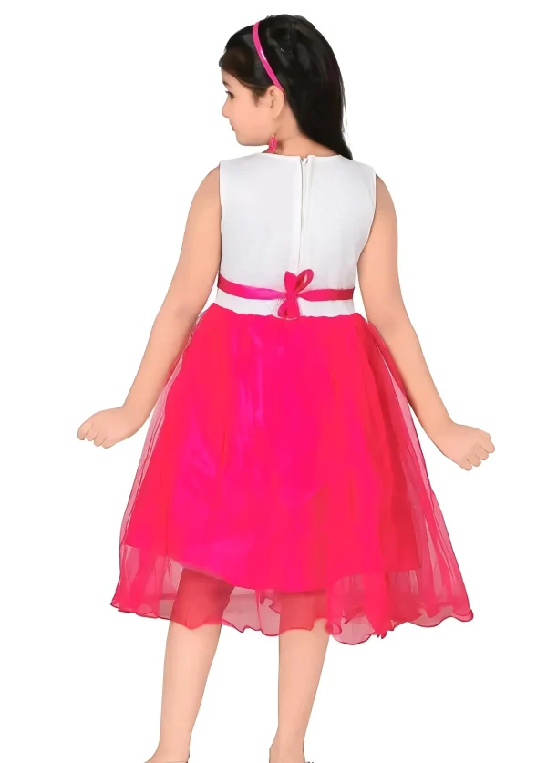Girls middy/knee length/net fabric