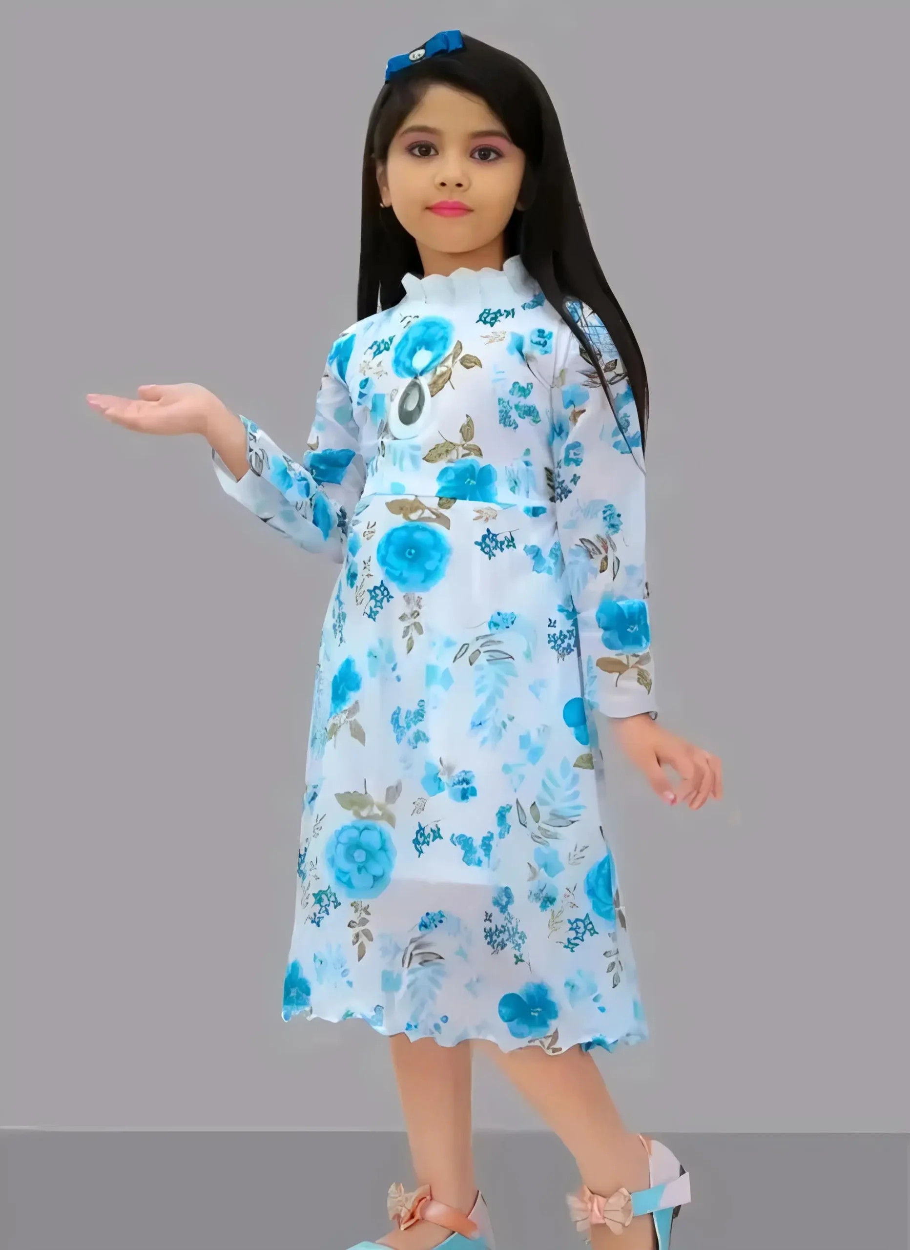 Princess stylish babygirl frock/Georgette fabric