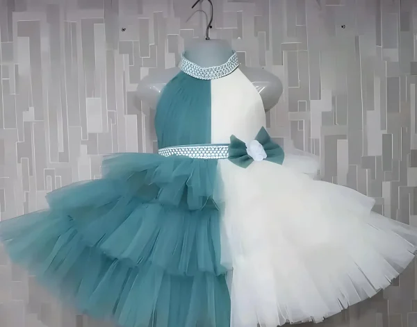 Kids new party wear dress/ fabric net
