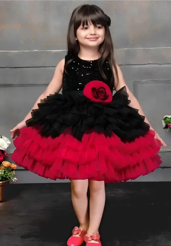 Cutie pie girls stylish floral frock