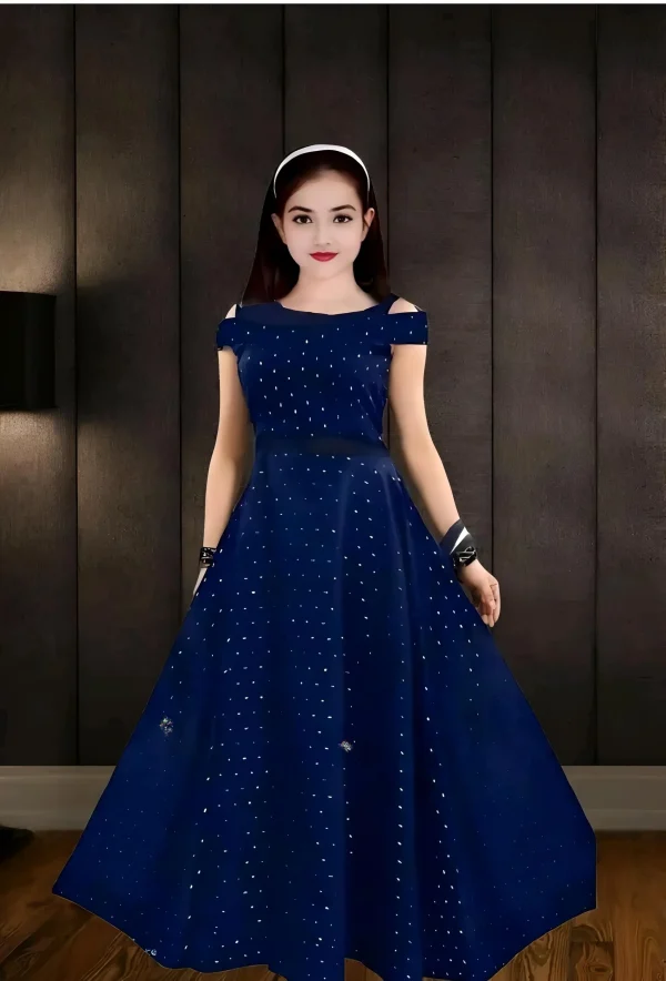 Satin gown for girls
