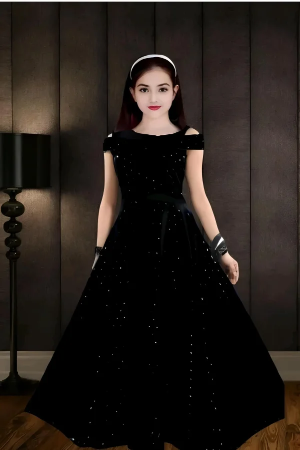 Girls satin gown