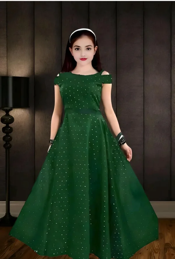 Satin gown for girls