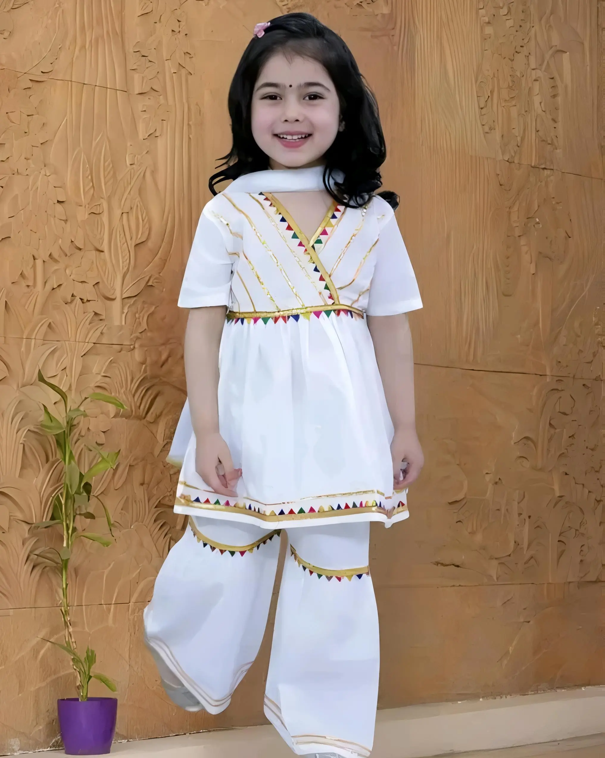 Stylish baby girl kurta set