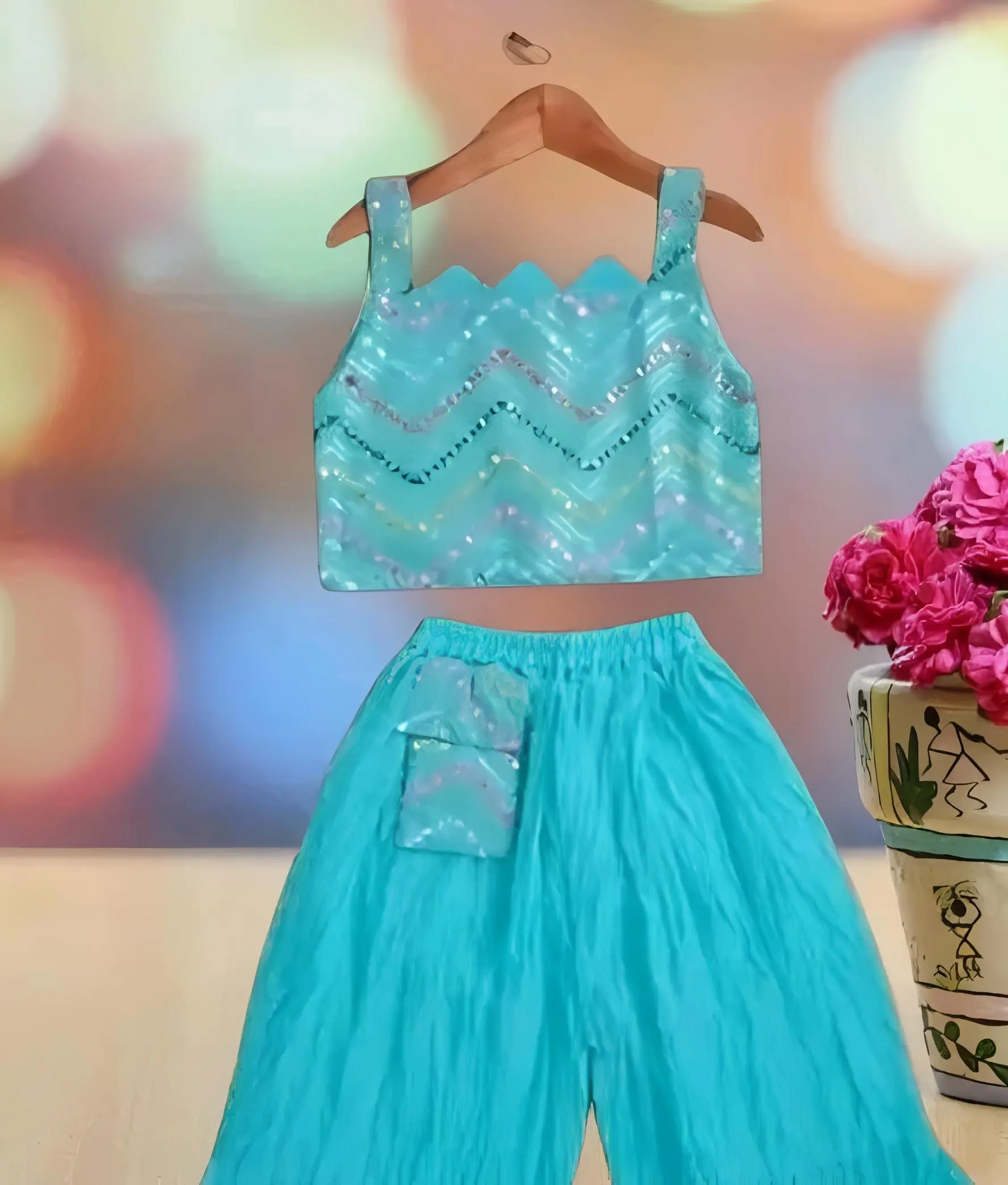 Fancy sharara set for baby girl