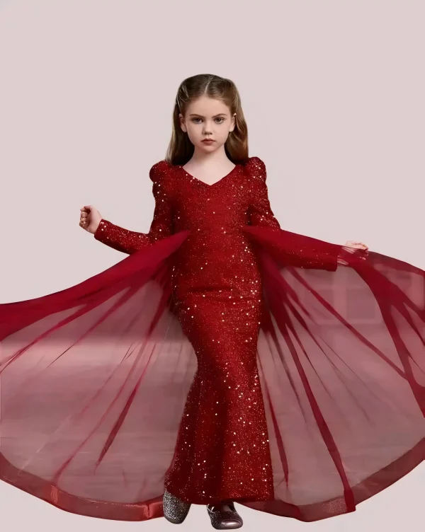 Girls mermaid dress/stylish gown - Image 4