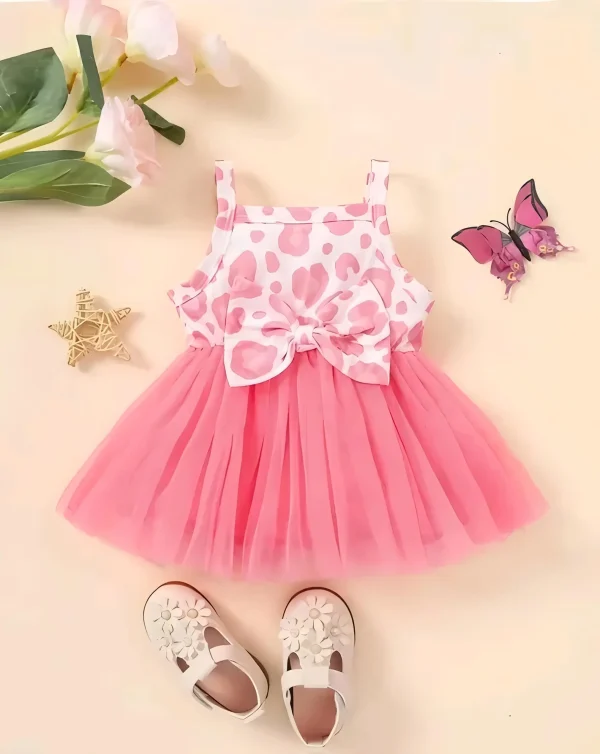 Fancy &stylish baby girl frock/color pink