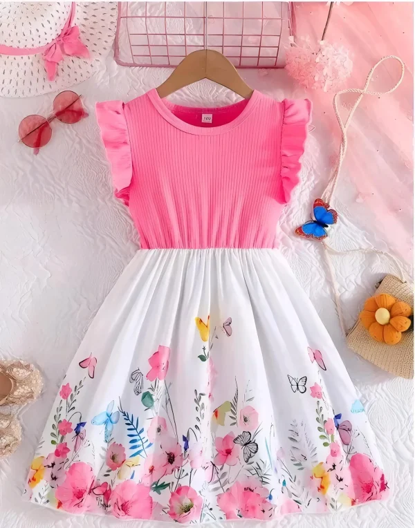 Girls printed frock