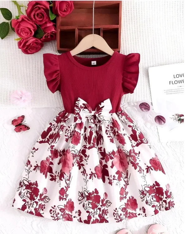 Girls printed frock/daily wear