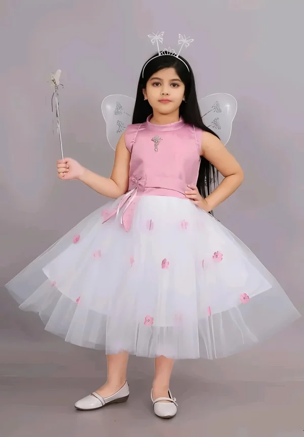 Pari dress/ princess frock color pink