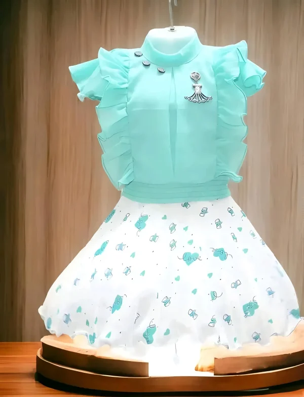 Funky girl dress/stylish top&skirt - Multi-color, 0-6 Months