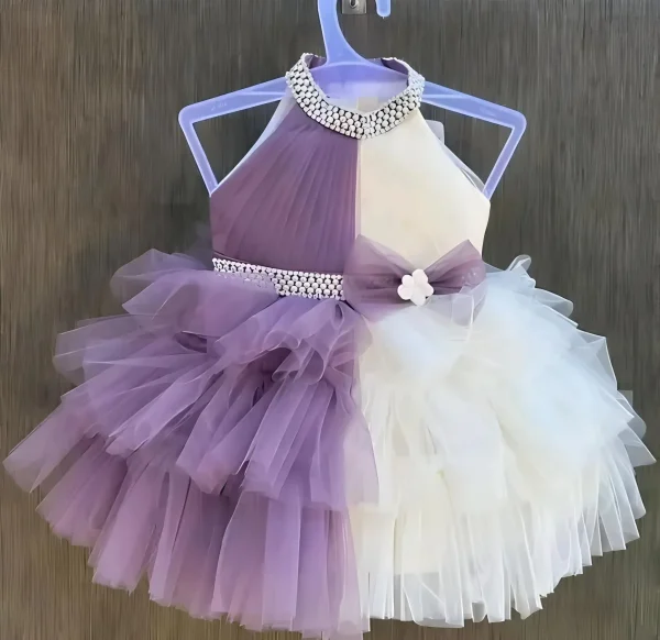 Kids new stylish frock/fabric net