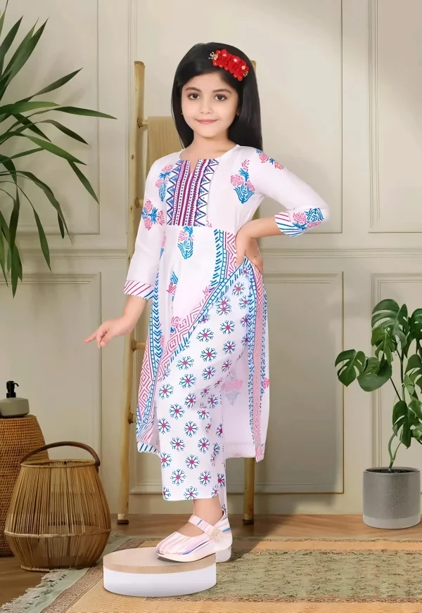 Printed kurti set for girls