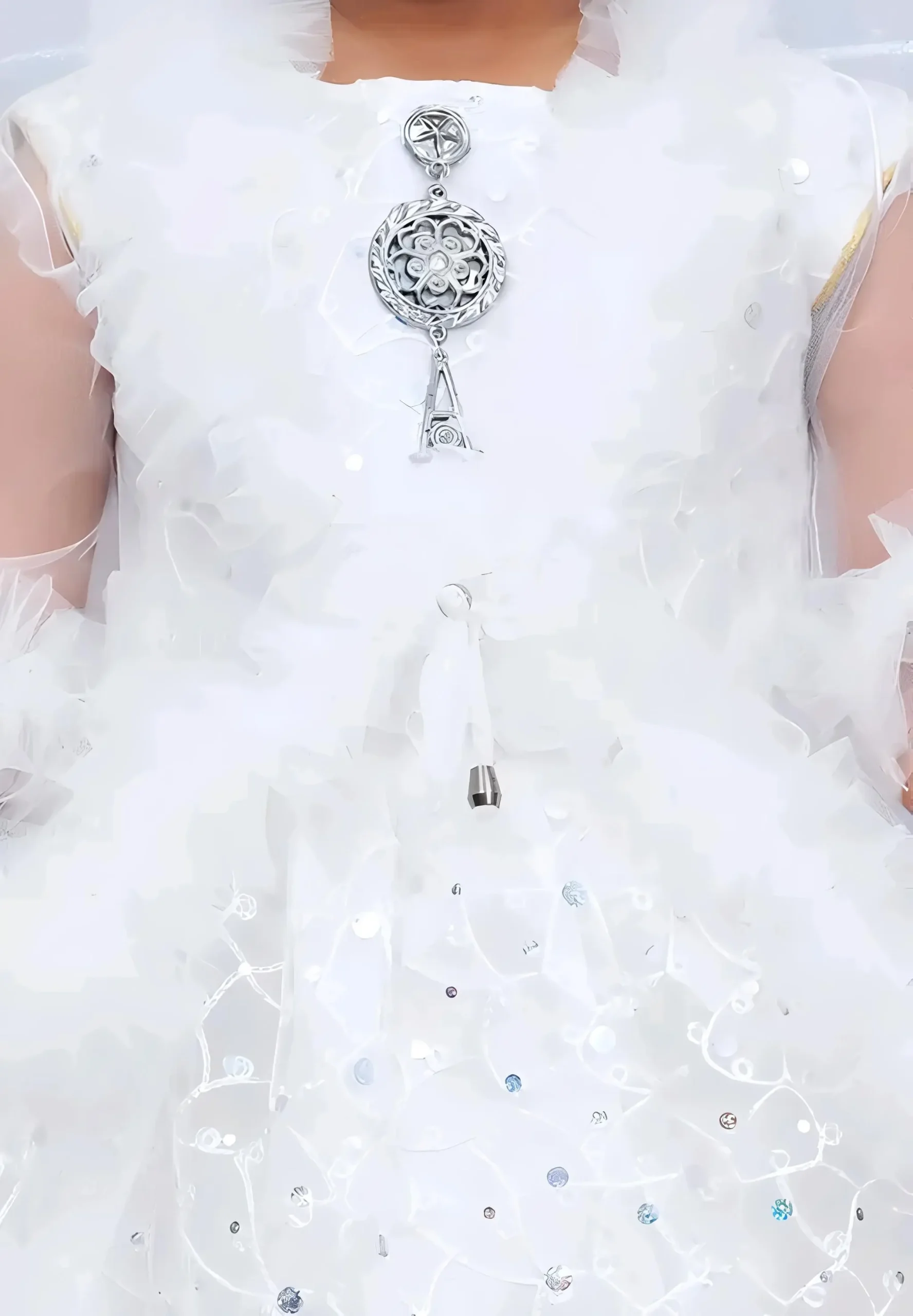 Baby frock/princess dress/color white