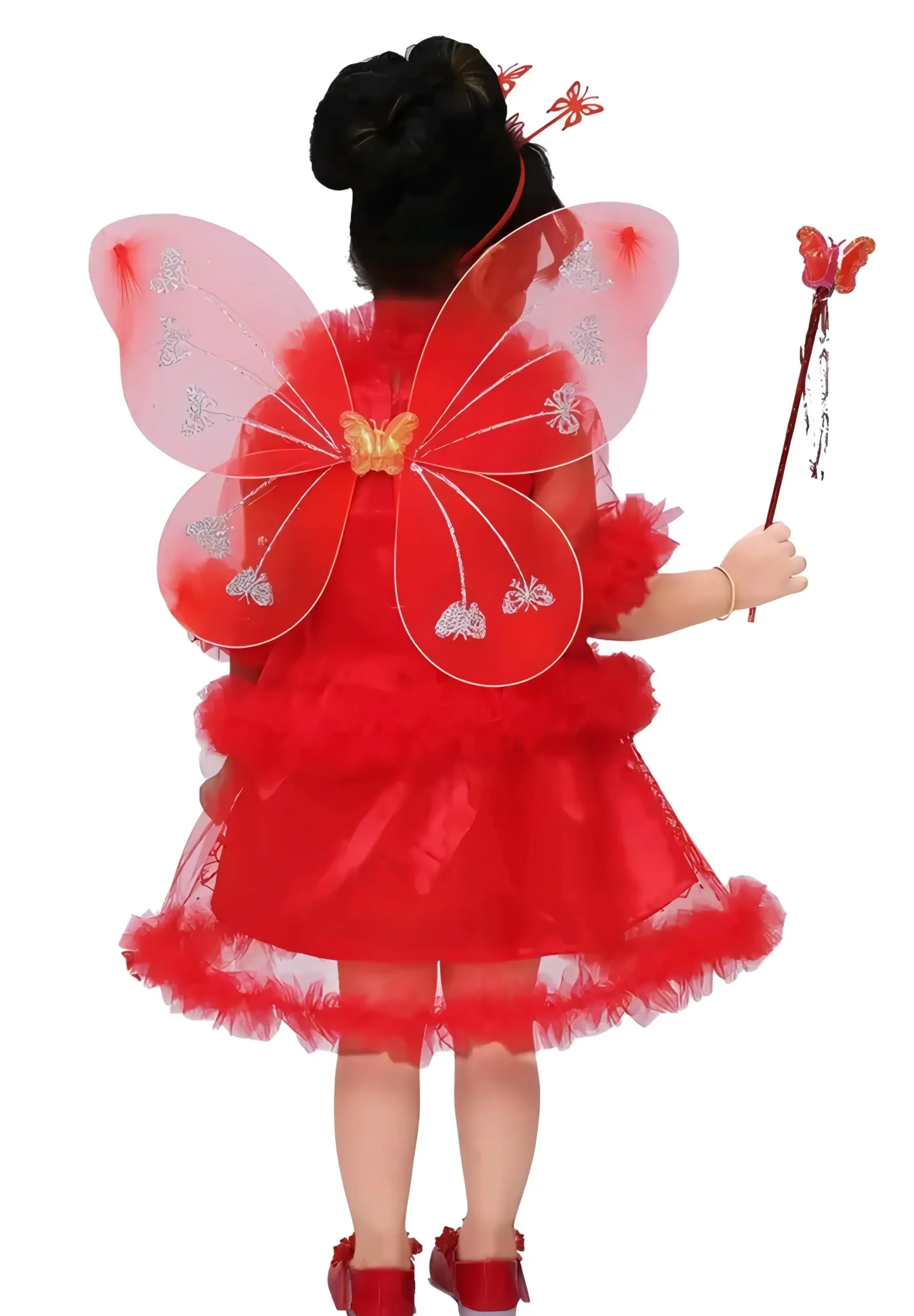 Girls net floral stylish dress
