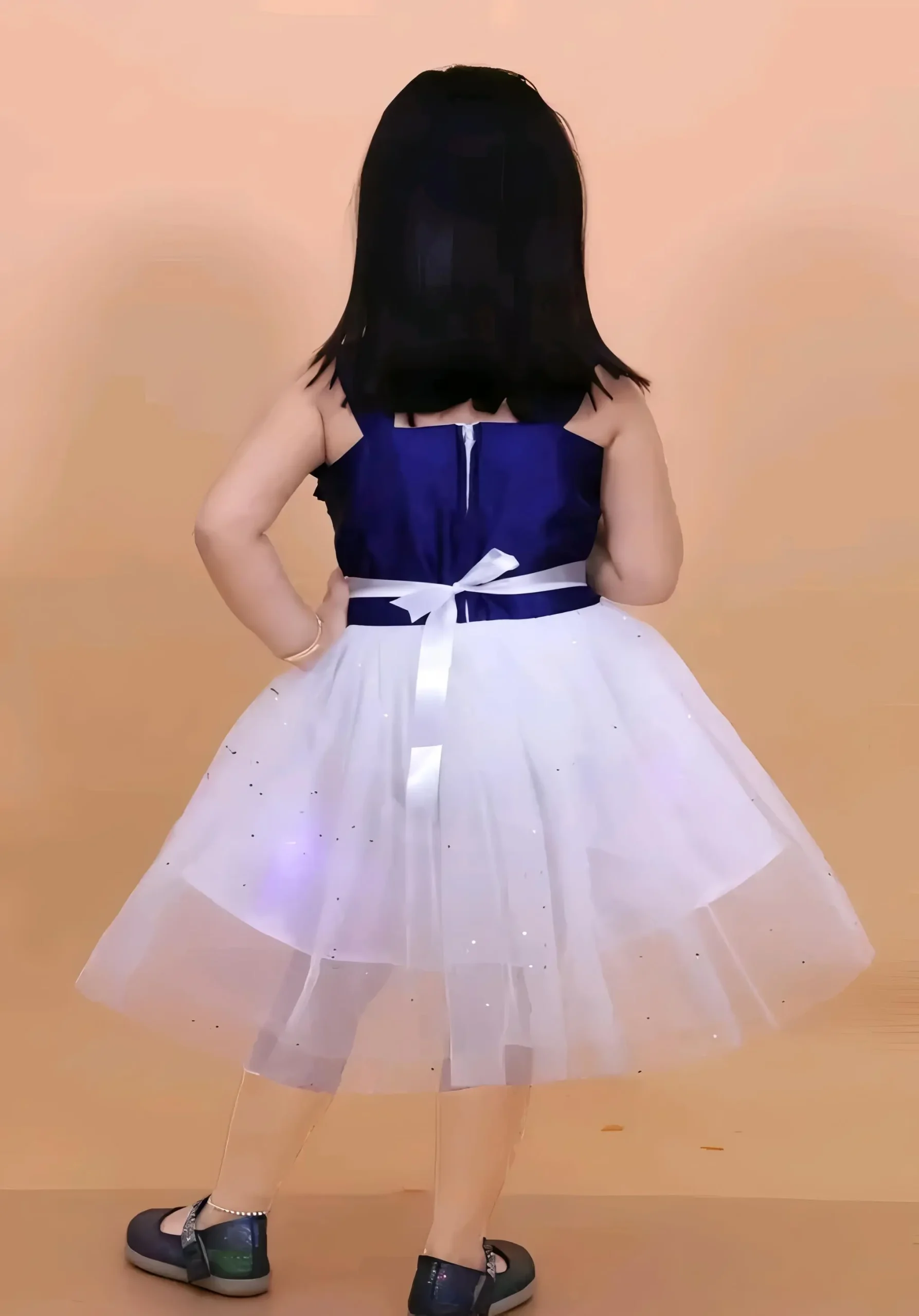 Party wear dress for kids/net fabric