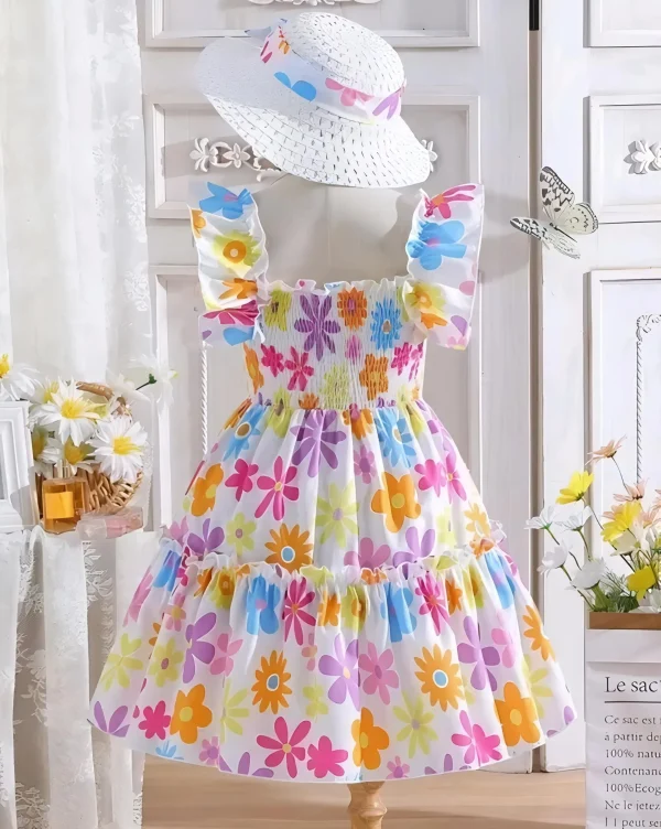 Girls frock/baby girl frock Georgette frock - Image 2