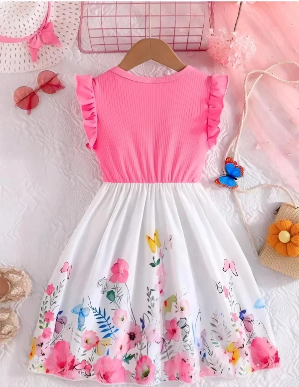 Girls printed frock - Image 3