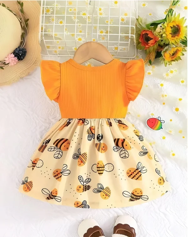 Girls printed frock/daily wear - Image 2