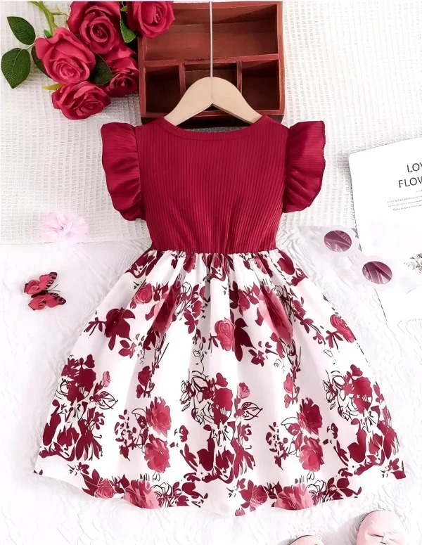 Girls printed frock/daily wear - Image 4
