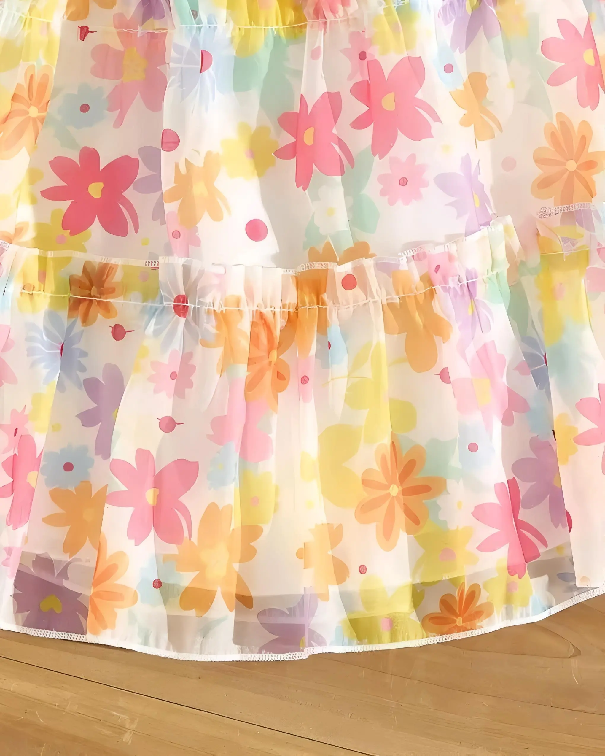 Floral printed stylish new frock for baby girl