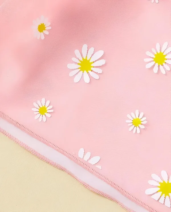 Baby girl flower print dress/color pink - Image 2