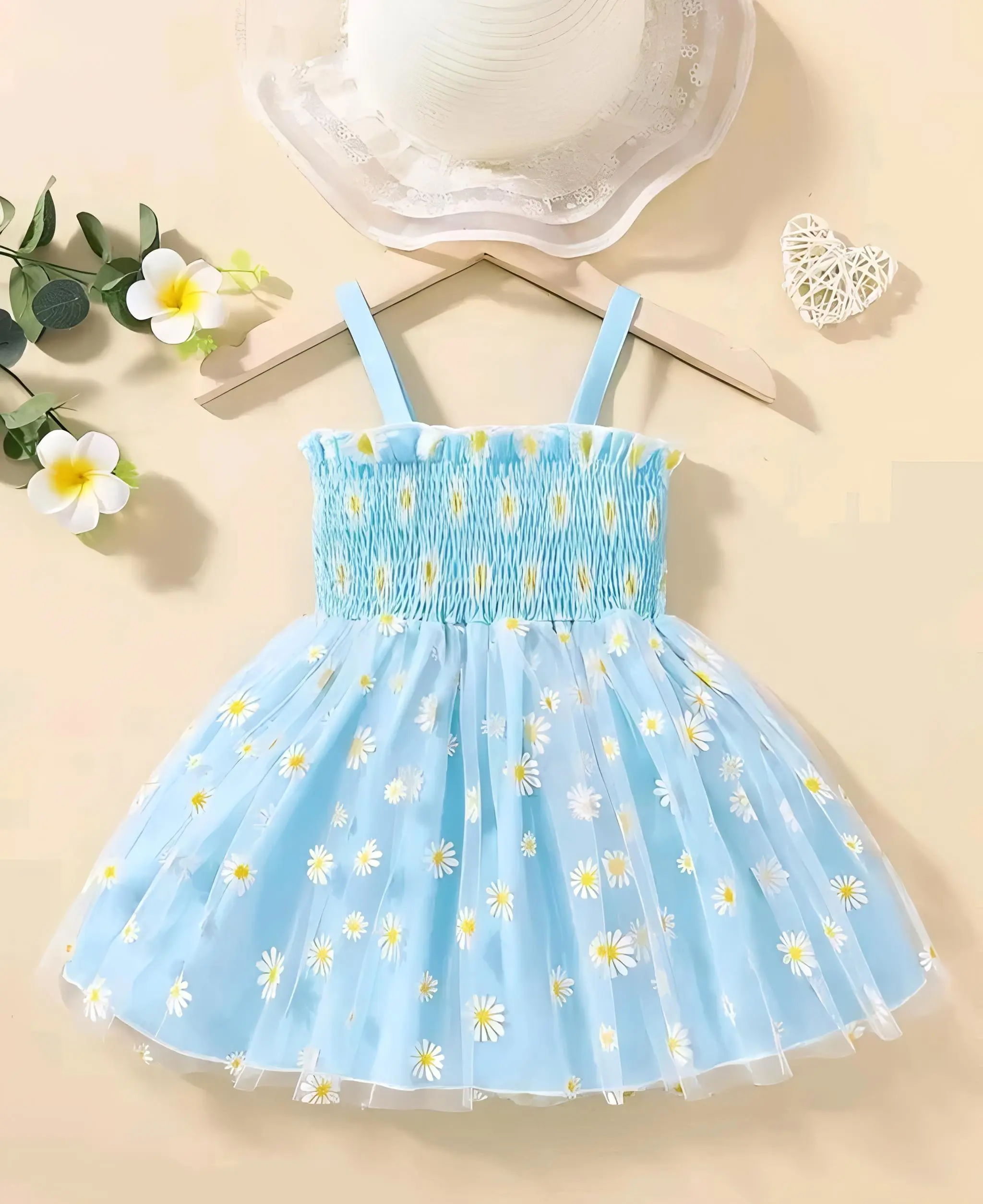 Baby girl frock flower print dress