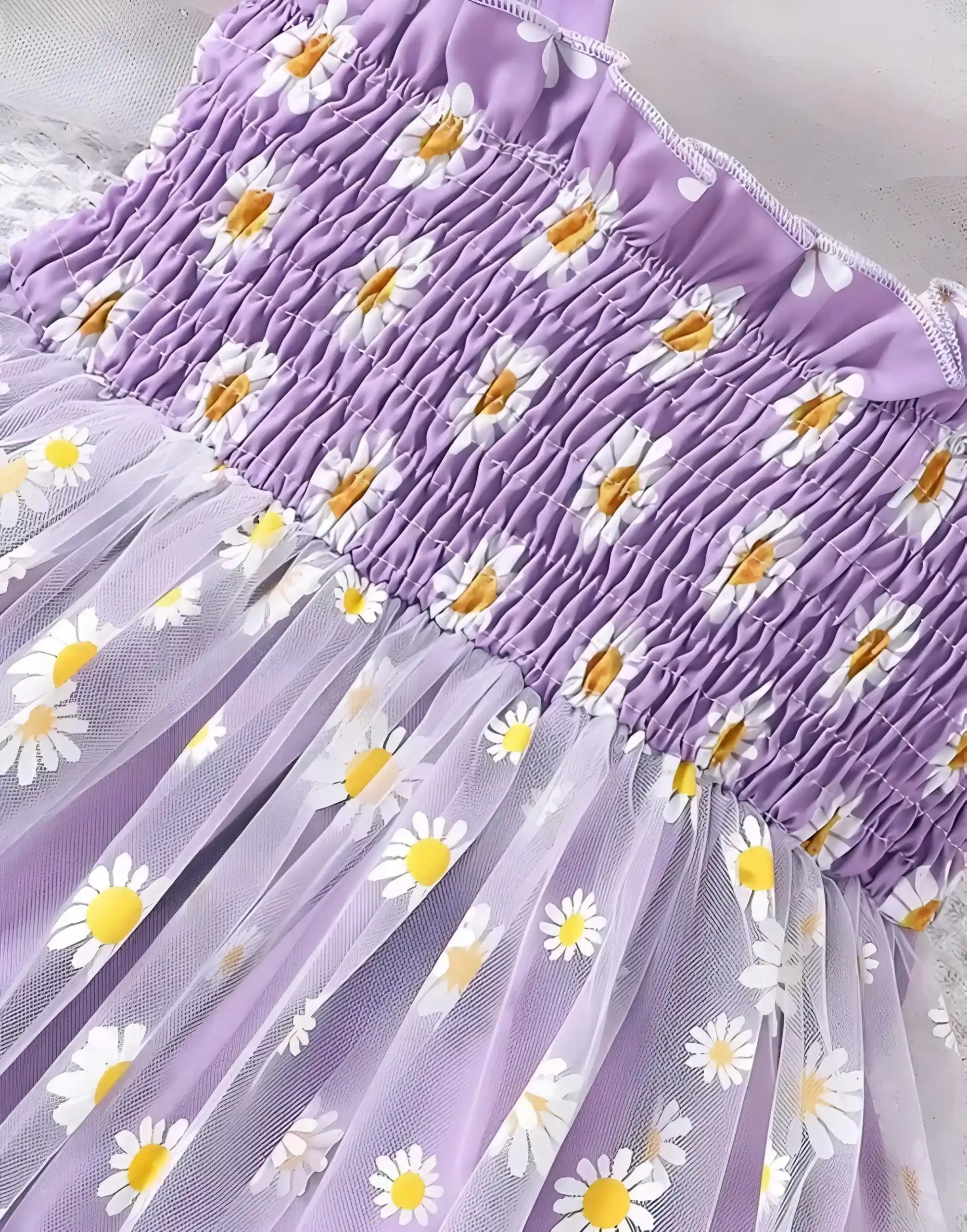 Baby girl frock flower print dress/color purple