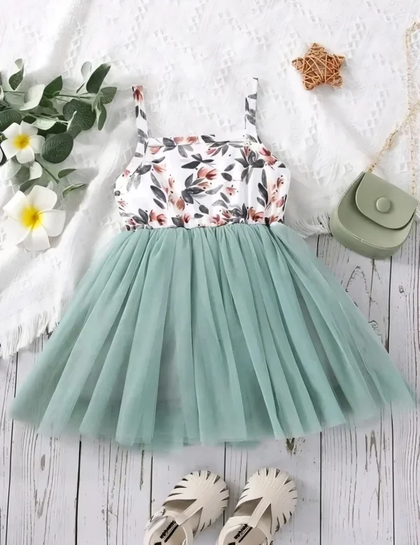 girls net fabric dress/summer wear - Image 4