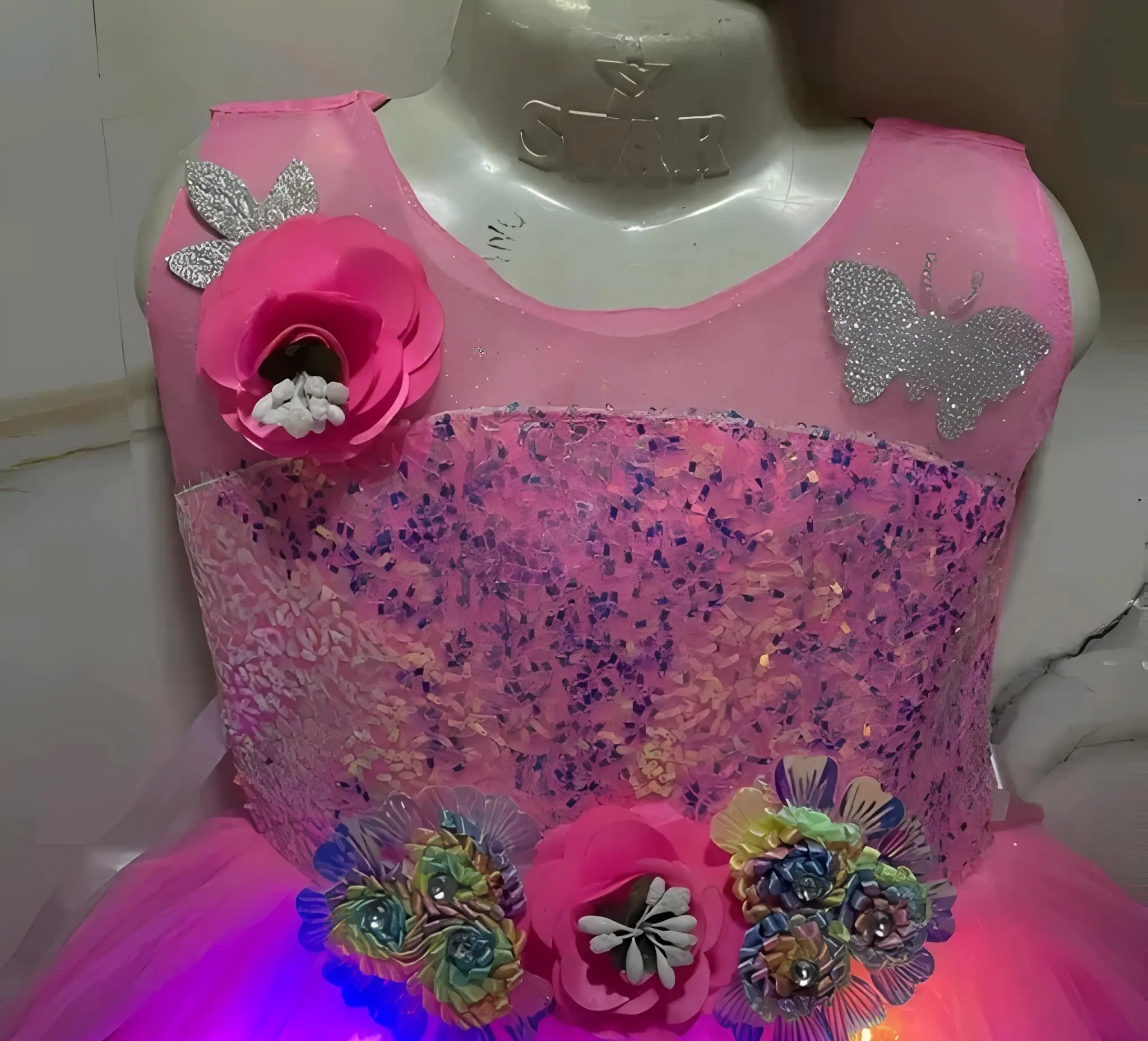 Princess stylish girl frock/light wali frock