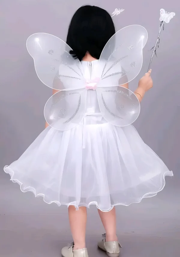 Princess frock/pari frock/color white
