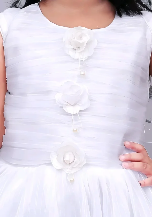 Princess frock/pari frock/color white