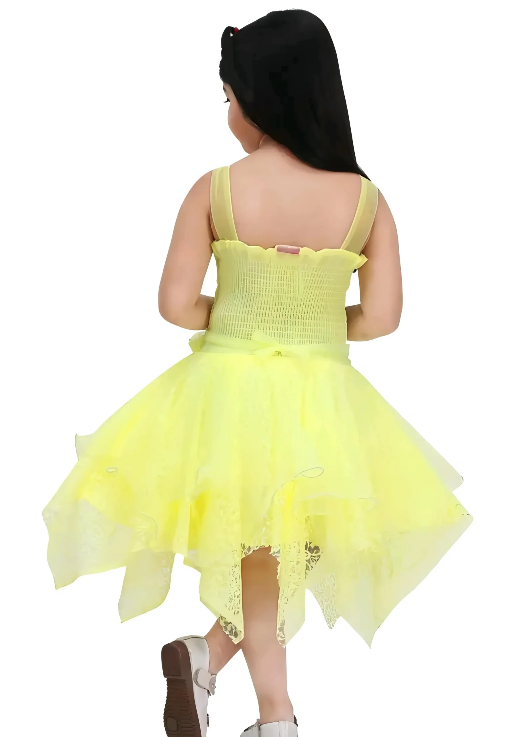 Girls net fabric party wear dress