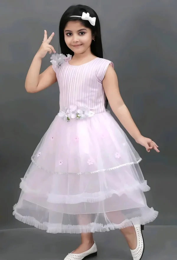 Princess frock/pari frock/color pink - Image 3