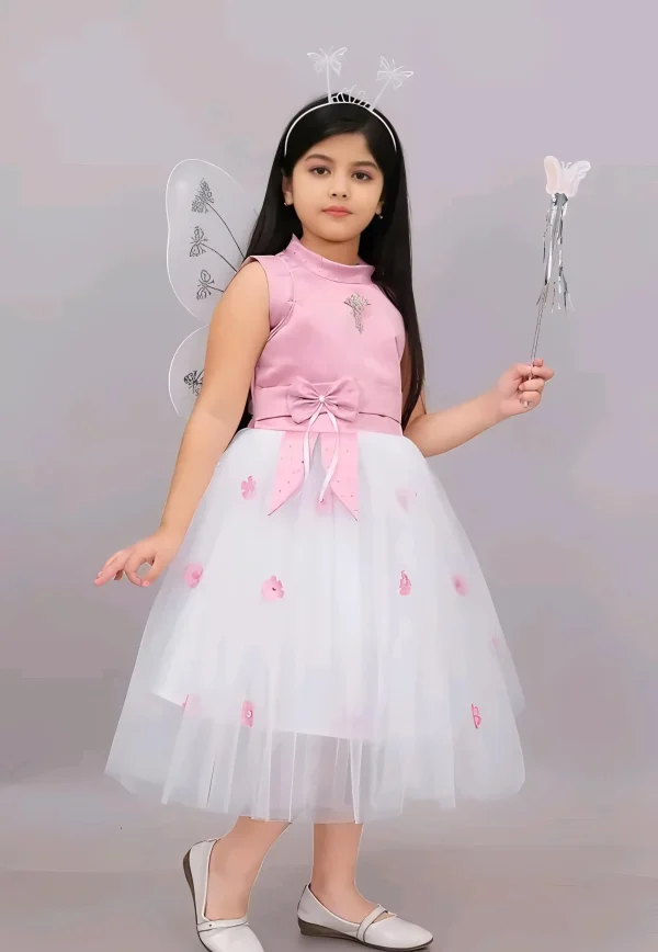 Pari dress/ princess frock color pink - Image 2