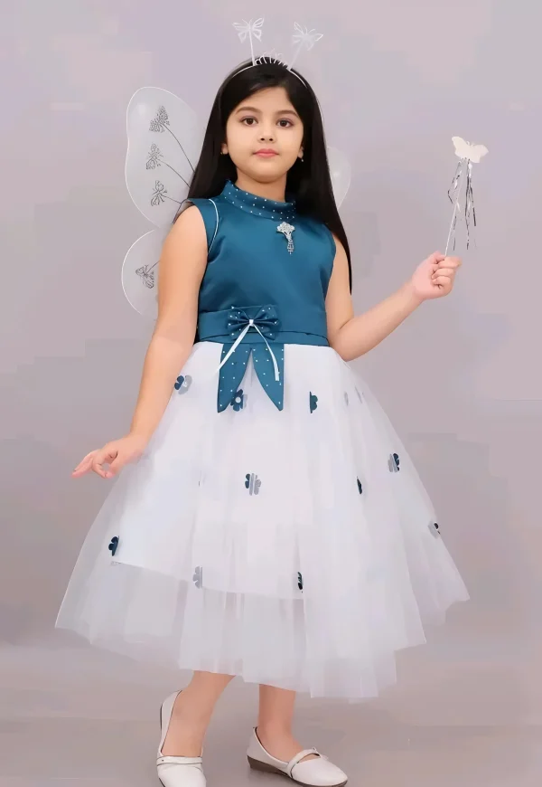 Pari dress/ princess frock color blue - Image 2