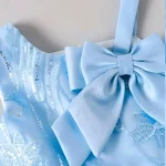 Girls princess frock/sleevless/net fabric