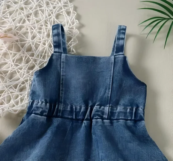 Denim frock for girls - Image 3