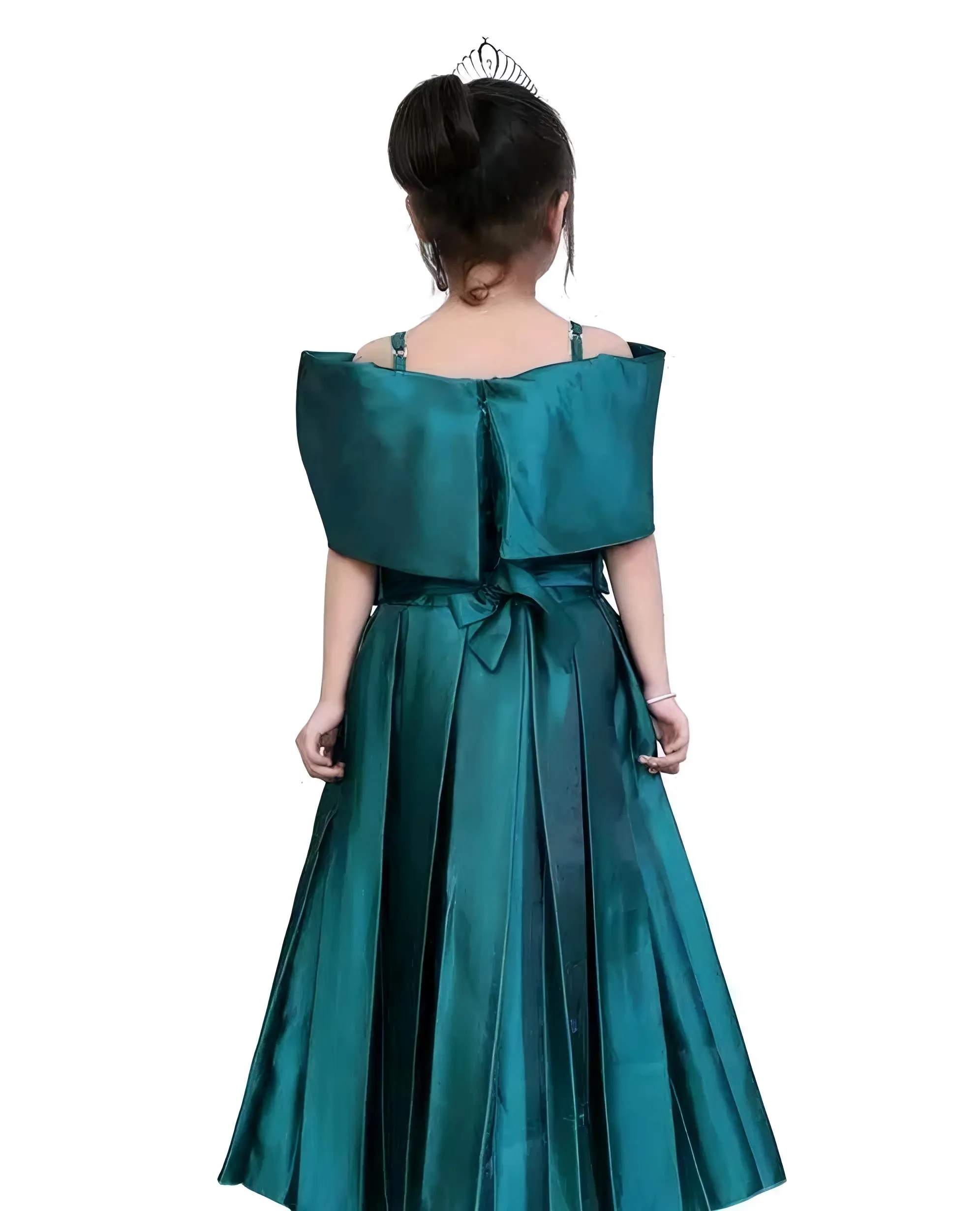 Girls stylish gown/color green