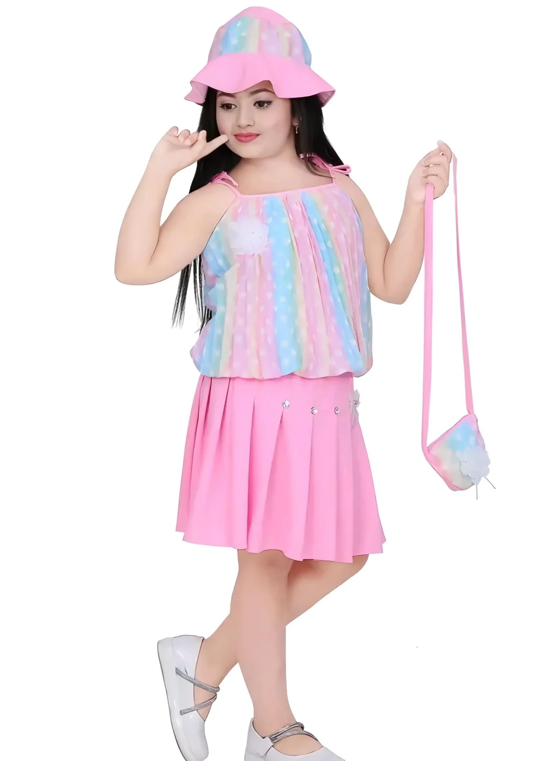 Girls skirt and top
